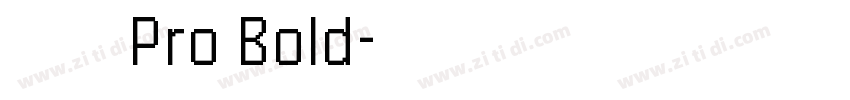日产Pro Bold字体转换